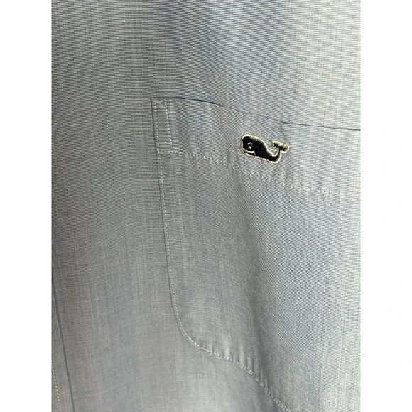Vineyard Vines Mens Long Sleeve Button Up Slim Fit Tucker Shirts Blue Sz XL - Picture 4 of 9